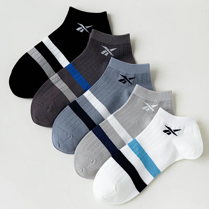 Reebok No Show Socks Unisex 2 Pack Dark Gray-2