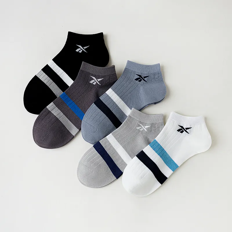Reebok No Show Socks Unisex 2 Pack Light Gray-3