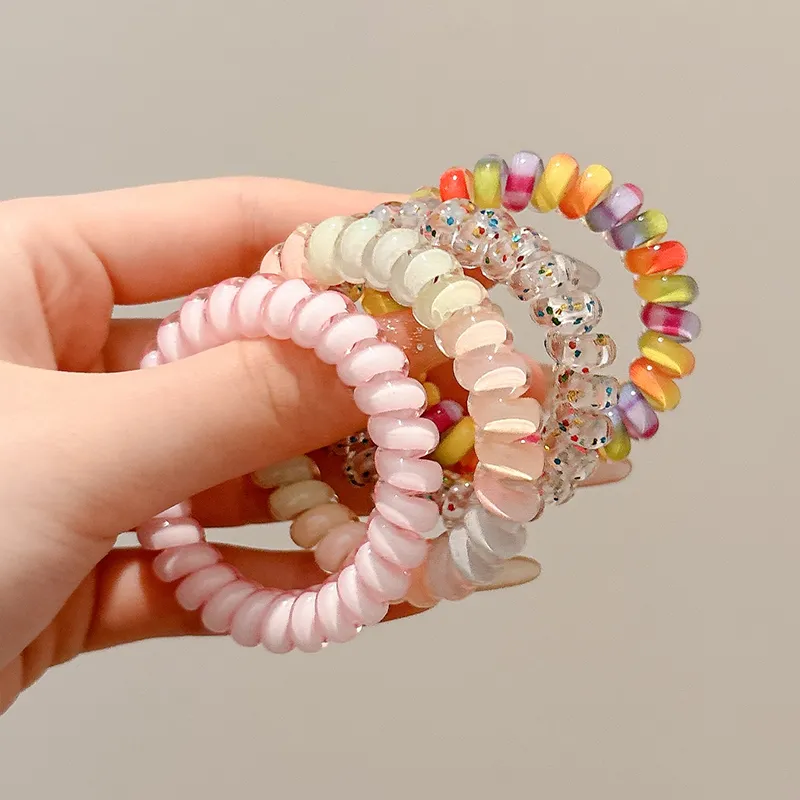 Pink Empress Acrylic Hair Tie Women's-3
