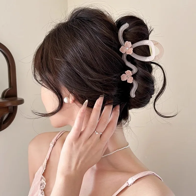 Pink Empress Acrylic Hair Clips Women's-4