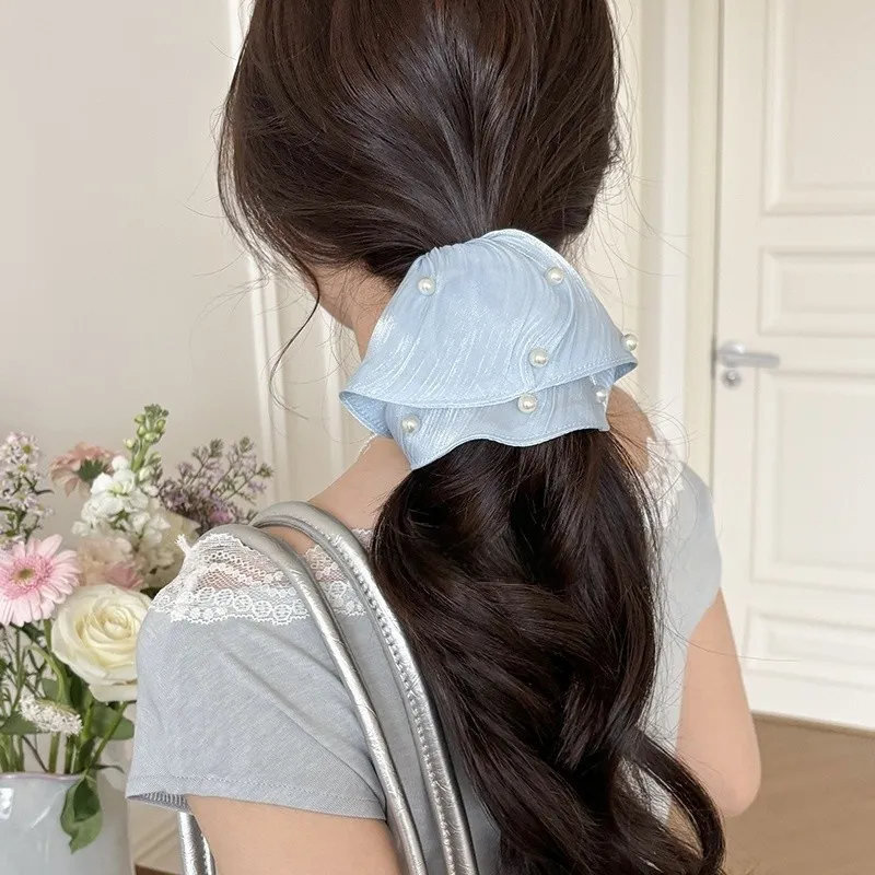 Pink Empress Fabric Hair Tie Women's-5