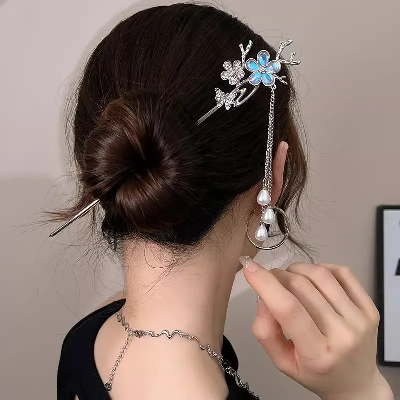 Pink Empress Alloy Hairpins Women's-4
