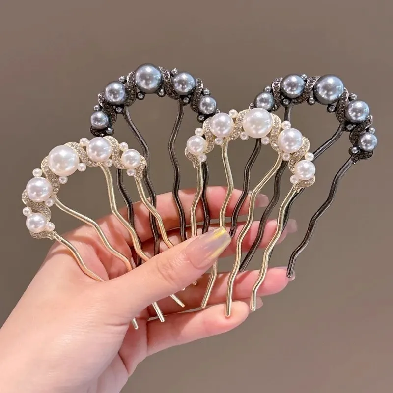 Pink Empress Alloy Hairpins Women's-3