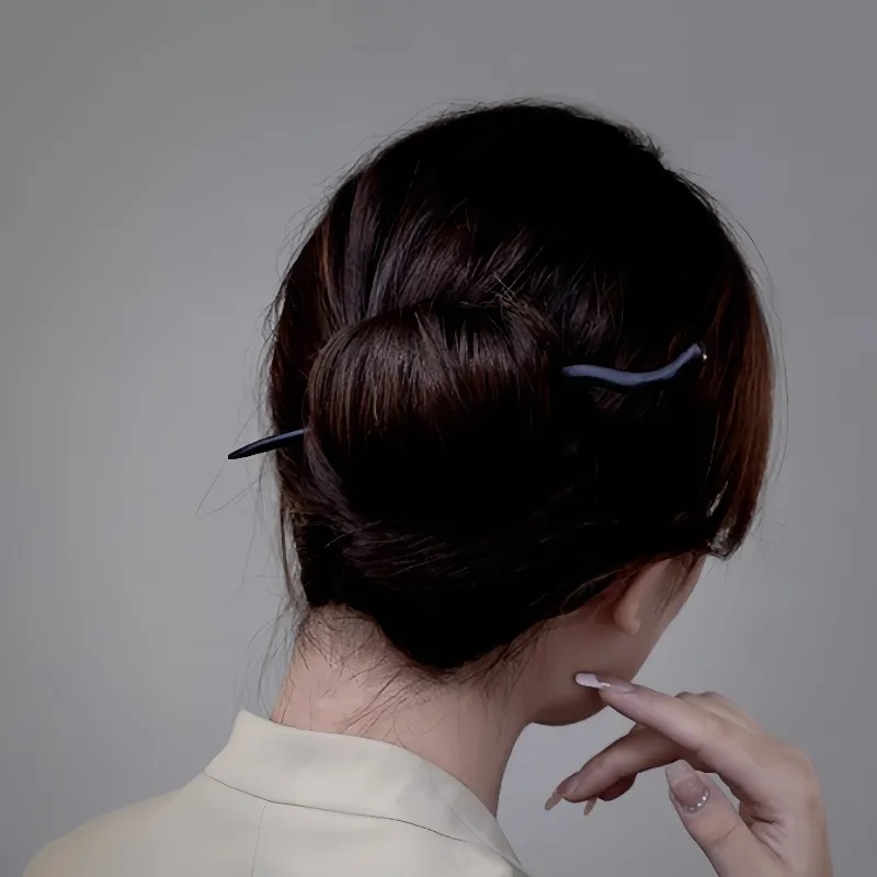 Pink Empress Wooden Hairpins Women's-5