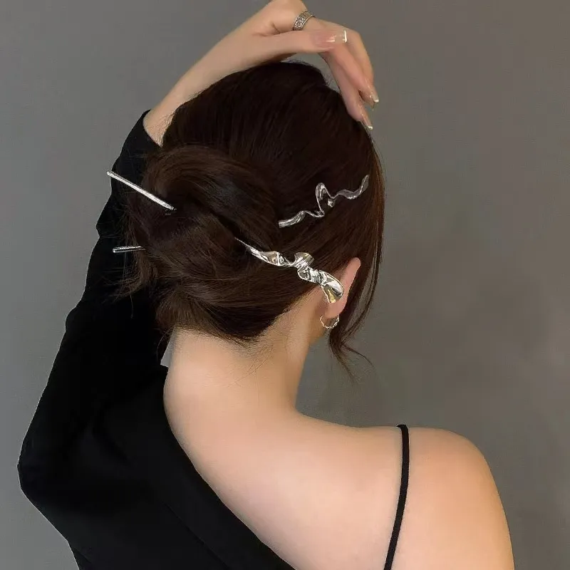 Pink Empress Alloy Hairpins Women's-3