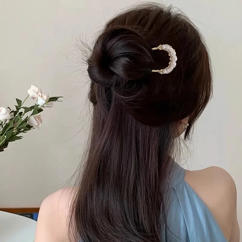 Pink Empress Alloy Hairpins Women's-1