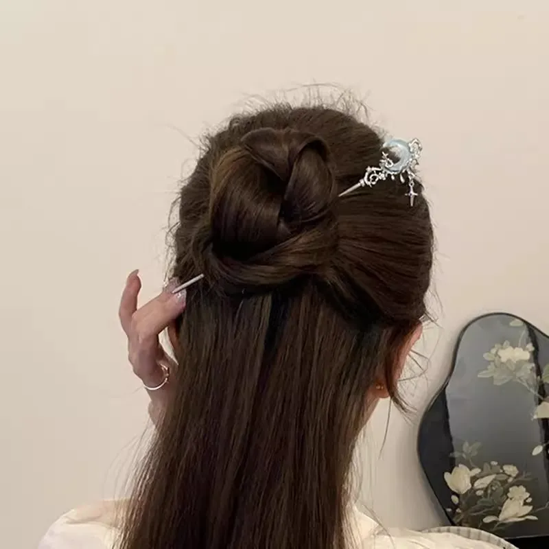 Pink Empress Alloy Hairpins Women's-3