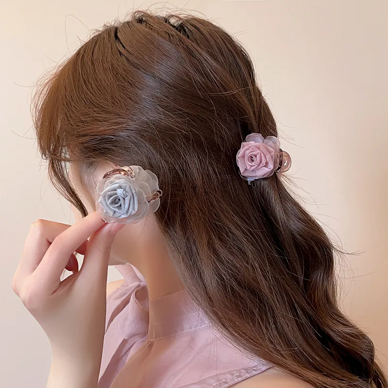 Pink Empress Acrylic Hair Clips Women's-1