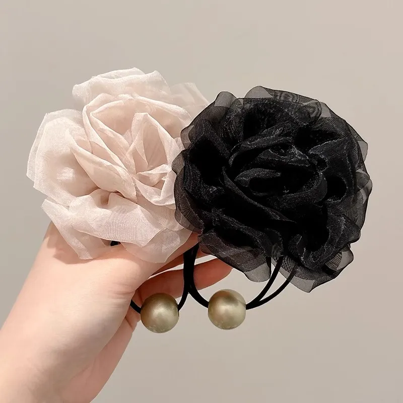 Pink Empress Rubber Band Hair Tie Women's-5