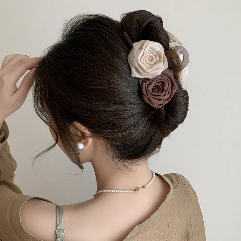 Pink Empress Acrylic Hair Clips Women's-3