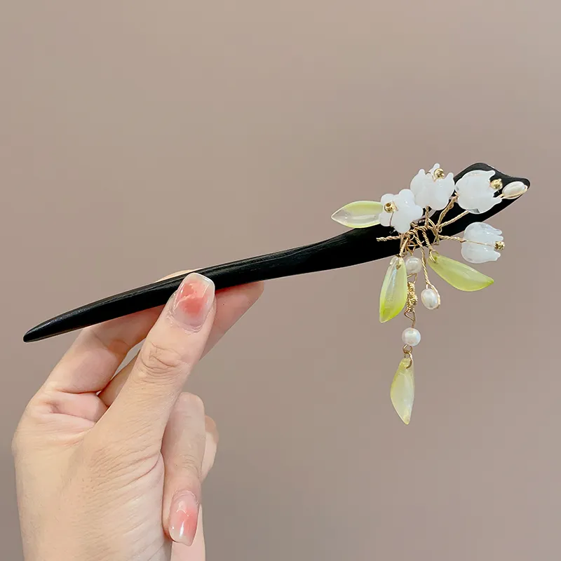 Pink Empress Acrylic Hairpins Women's-1