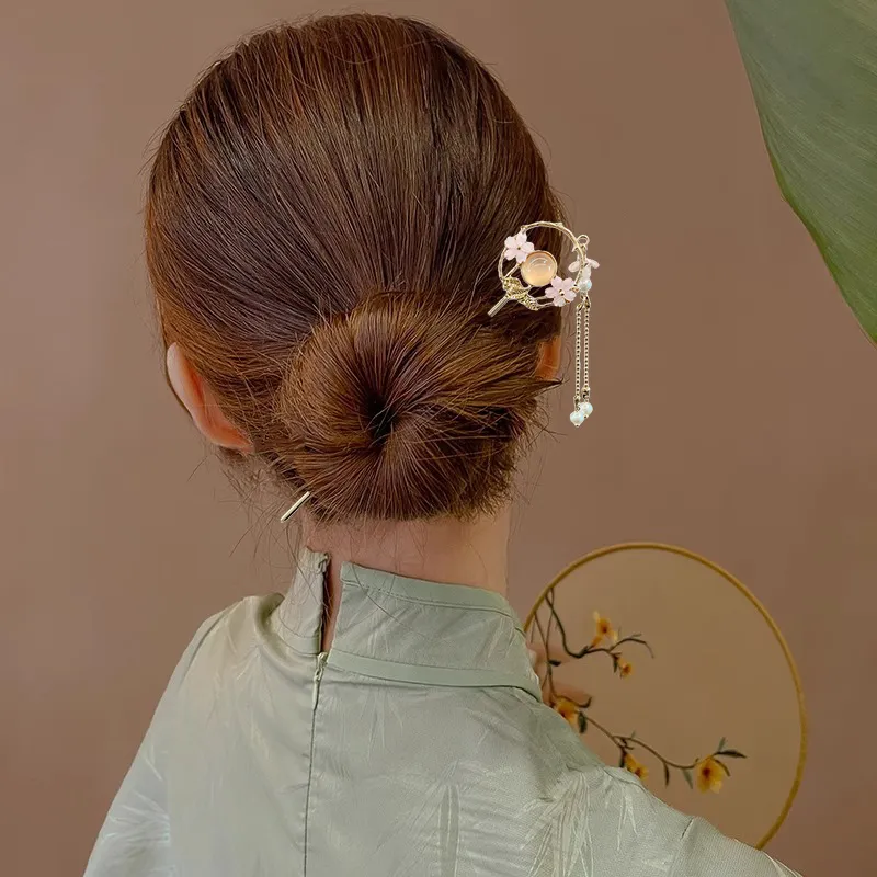 Pink Empress Alloy Hairpins Women's-2