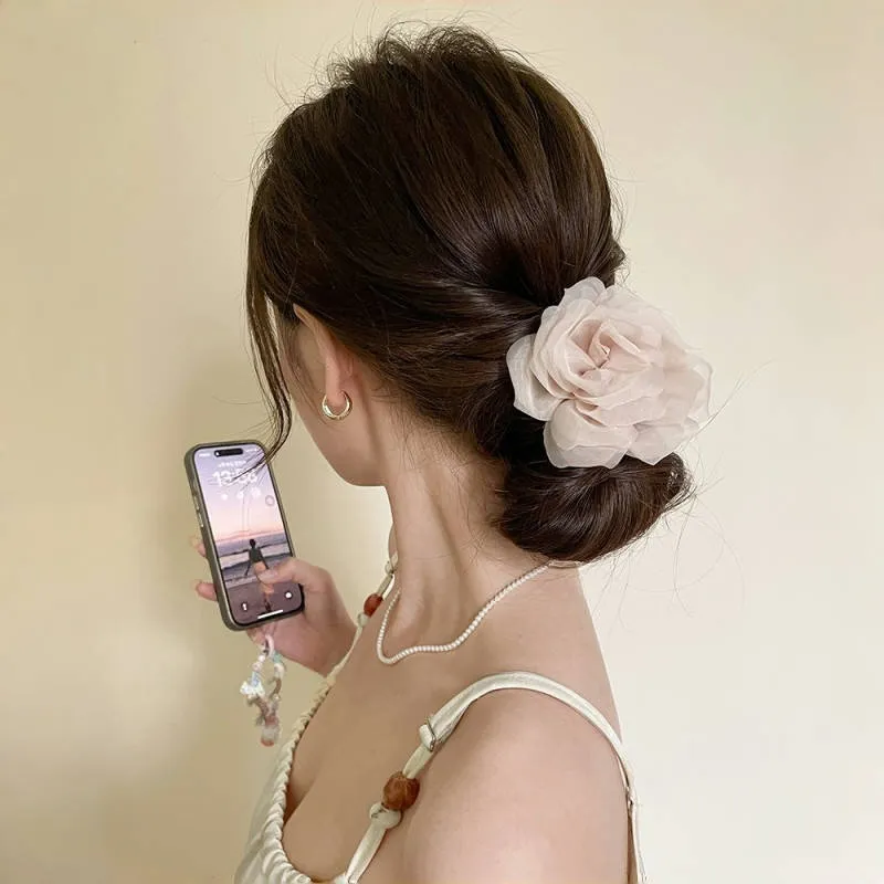 Pink Empress Rubber Band Hair Tie Women's-1