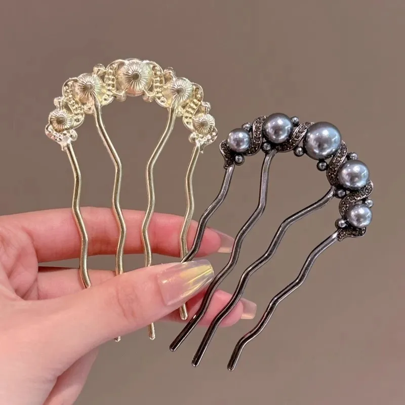 Pink Empress Alloy Hairpins Women's-5