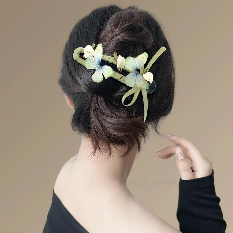 Pink Empress Acrylic Hair Clips Women's-1
