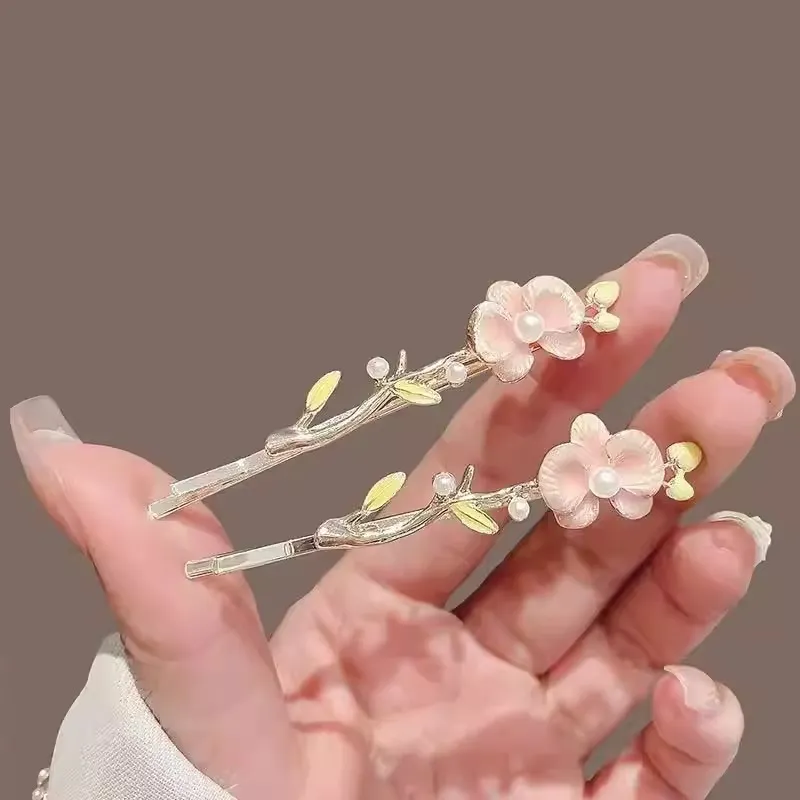 Pink Empress Alloy Hair Clips Women's-3