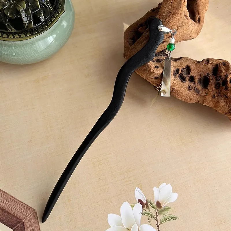 Pink Empress Wooden Hairpins Women's-2