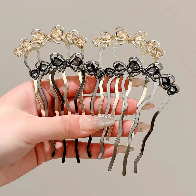 Pink Empress Alloy Hairpins Women's-3