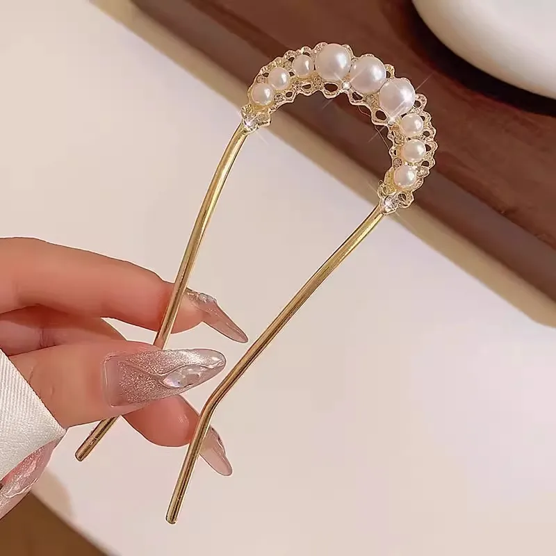 Pink Empress Alloy Hairpins Women's-5