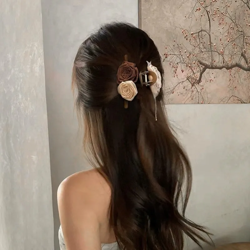 Pink Empress Acrylic Hair Clips Women's-4
