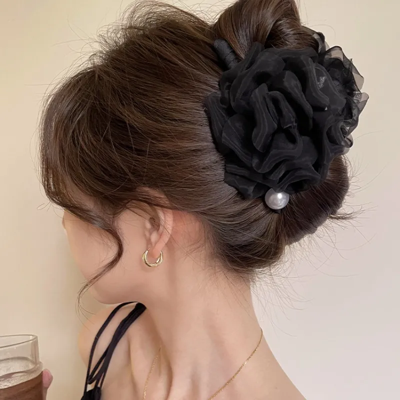 Pink Empress Acrylic Hair Clips Women's-1