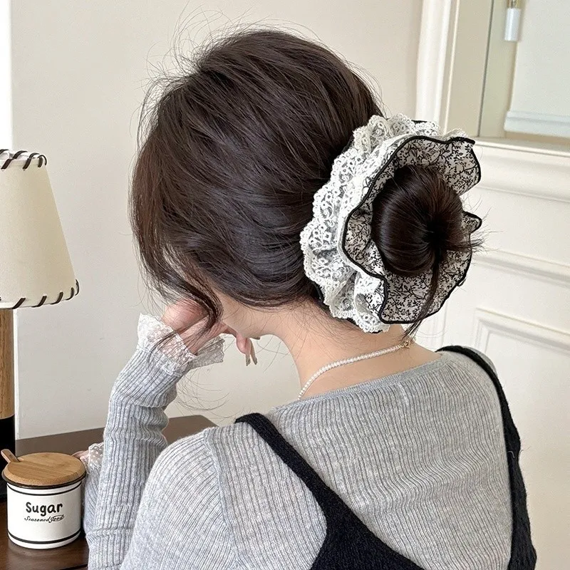 Pink Empress Fabric Hair Tie Women's-4