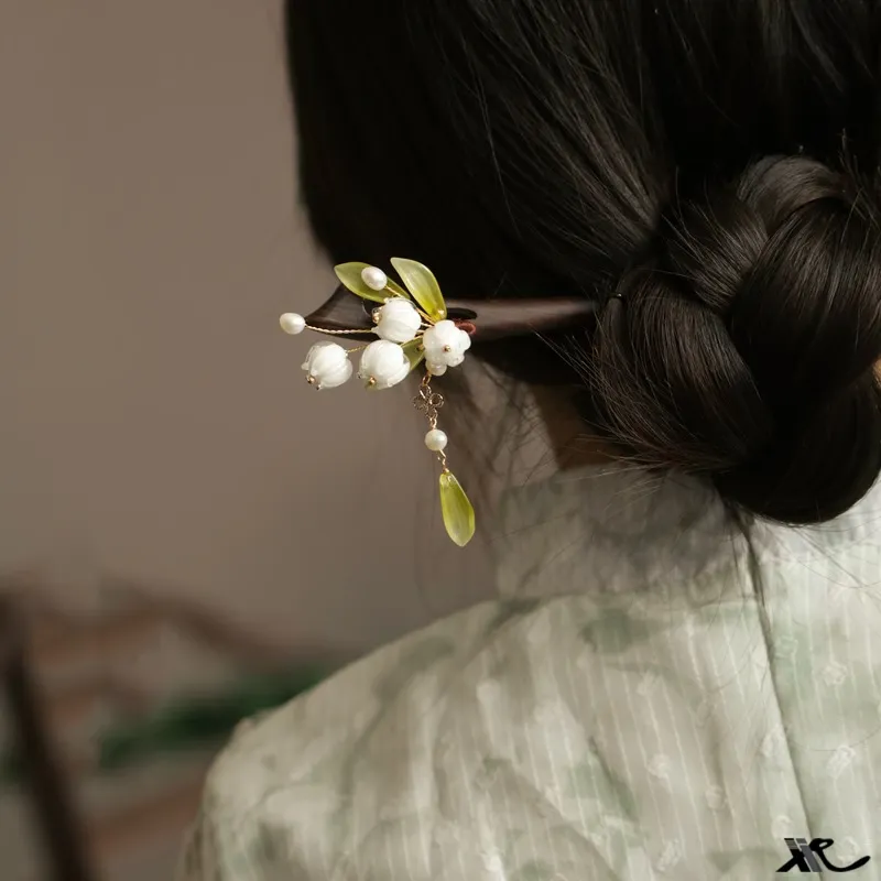 Pink Empress Acrylic Hairpins Women's-3