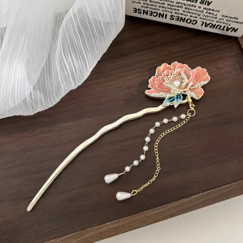 Pink Empress Alloy Hairpins Women's-3