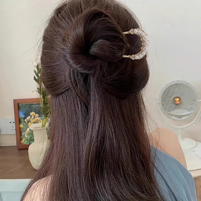 Pink Empress Alloy Hairpins Women's-4