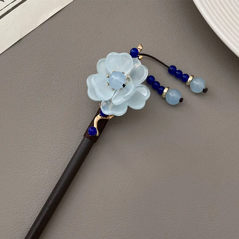 Pink Empress Wooden Hairpins Women's-2