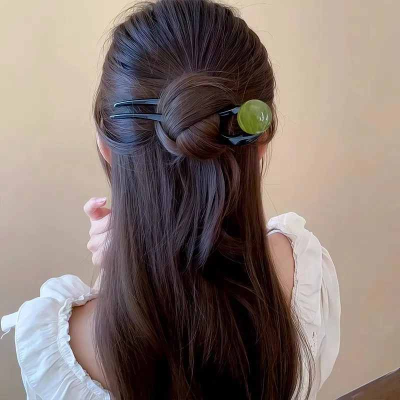 Pink Empress Acrylic Hairpins Women's-5