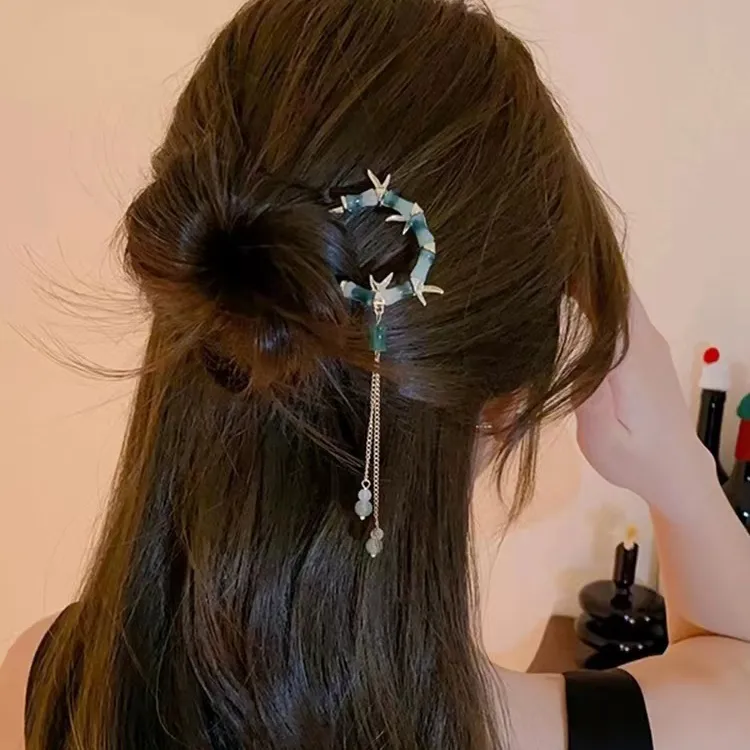 Pink Empress Alloy Hairpins Women's-1