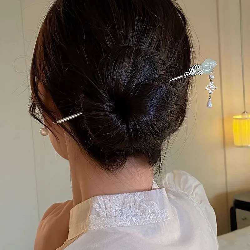 Pink Empress Alloy Hairpins Women's-1