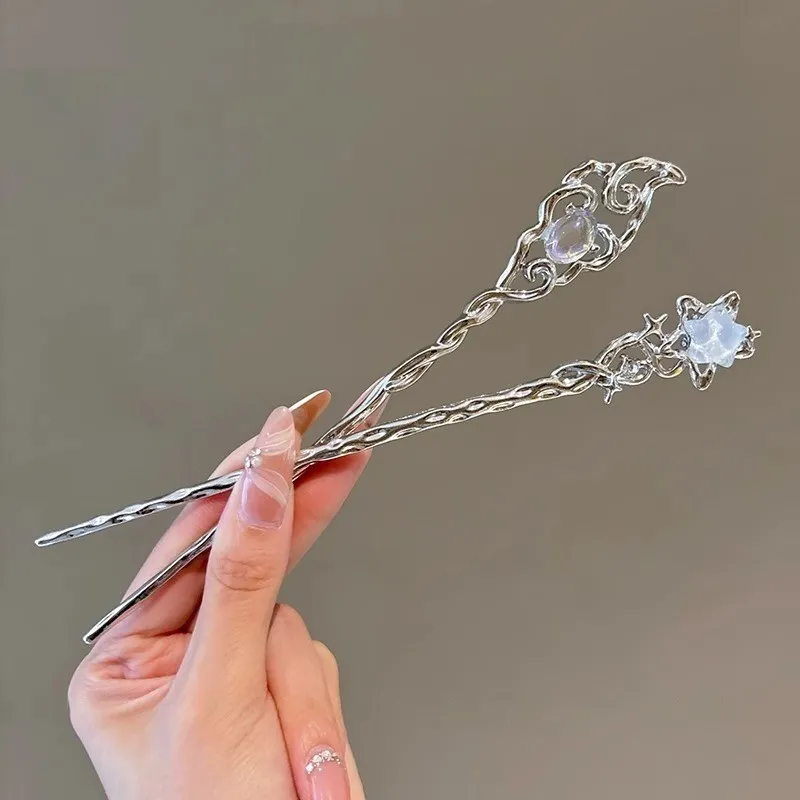 Pink Empress Alloy Hairpins Women's-5