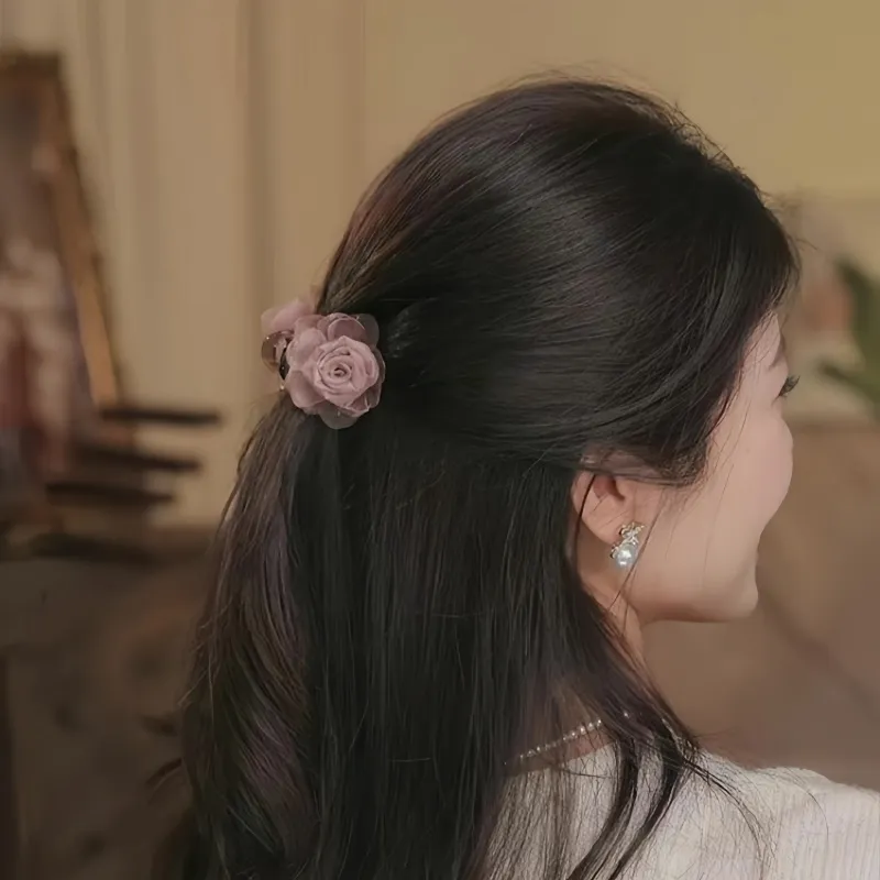 Pink Empress Acrylic Hair Clips Women's-4
