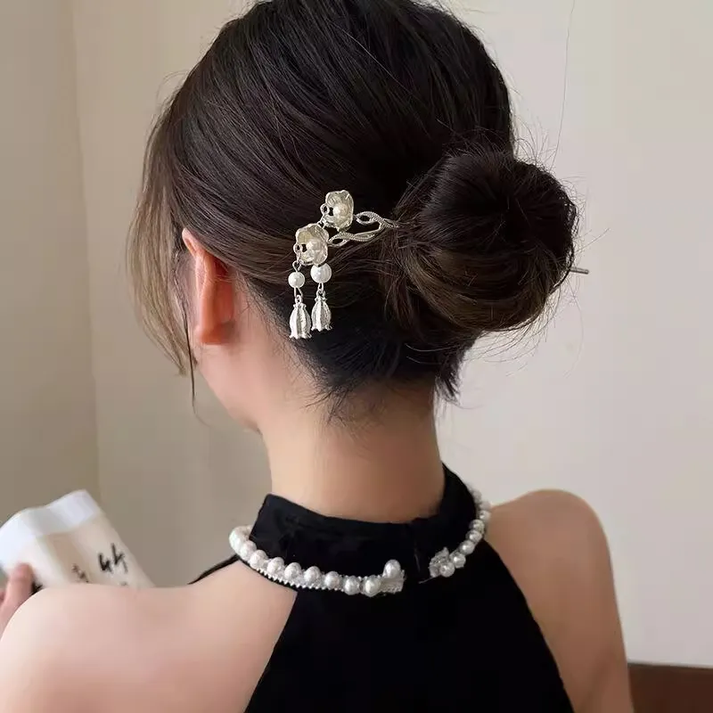 Pink Empress Alloy Hairpins Women's-5