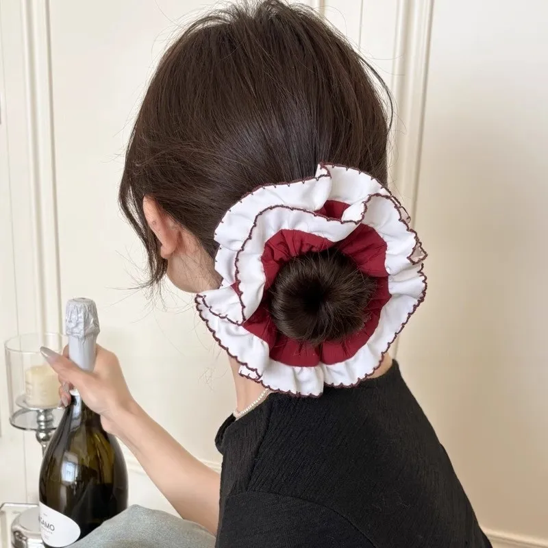 Pink Empress Fabric Hair Tie Women's-3