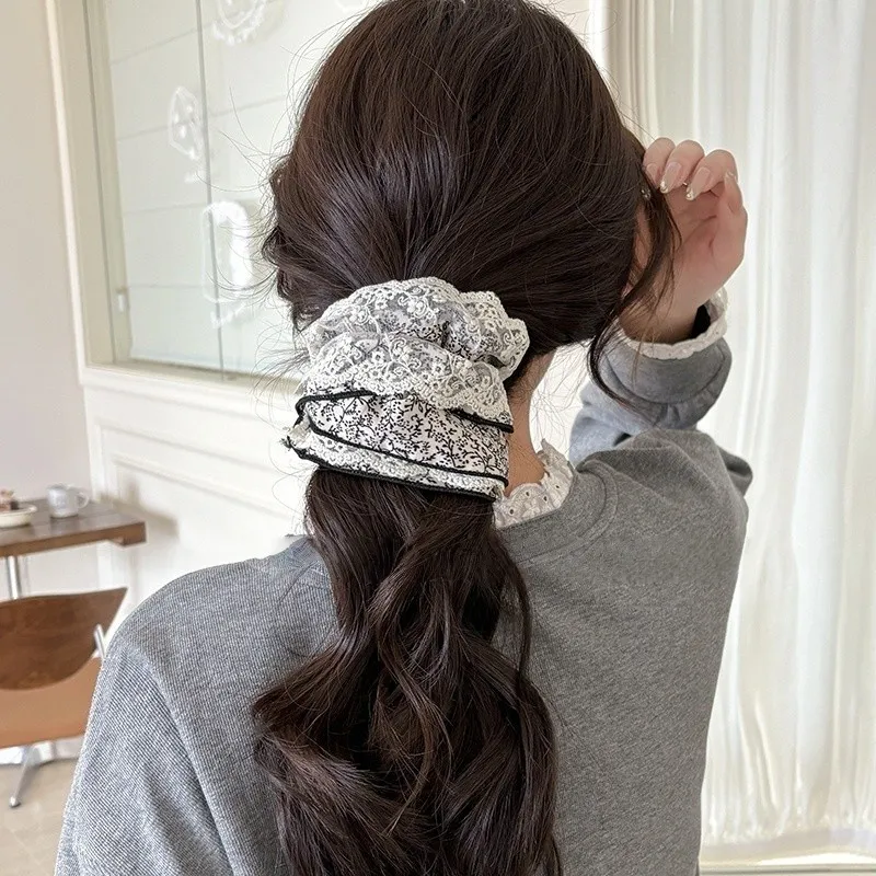Pink Empress Fabric Hair Tie Women's-5