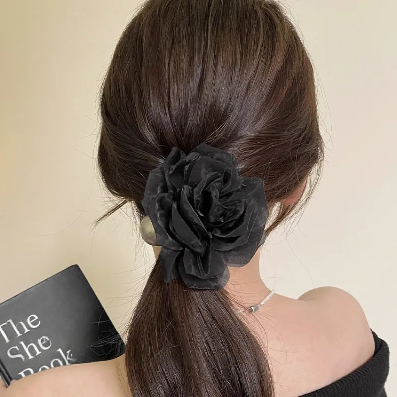 Pink Empress Rubber Band Hair Tie Women's-4
