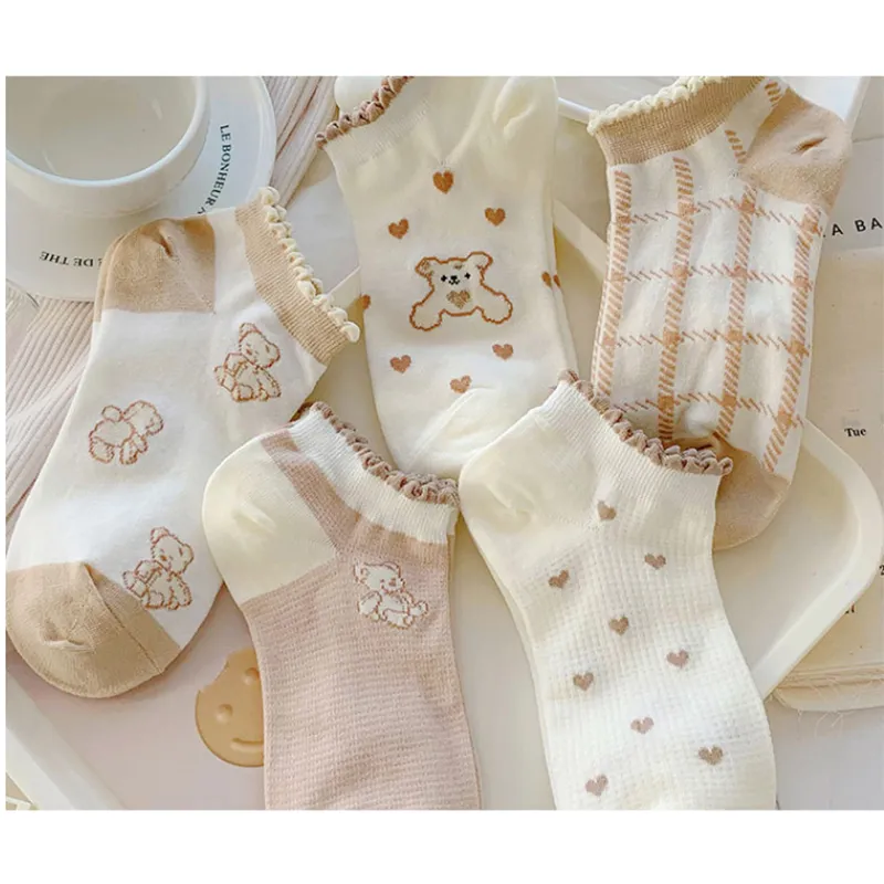 Gentle Welcome Ankle Socks Unisex 5 Pack-4