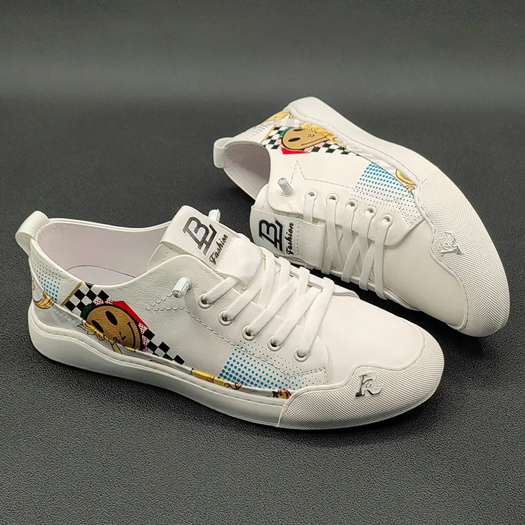 Low Top Everyday Comfortable And Trendy Individual Casual Shoes Men's-3