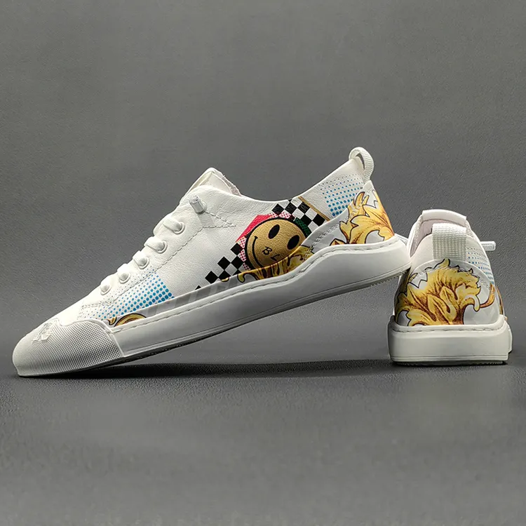 Low Top Everyday Comfortable And Trendy Individual Casual Shoes Men's-4