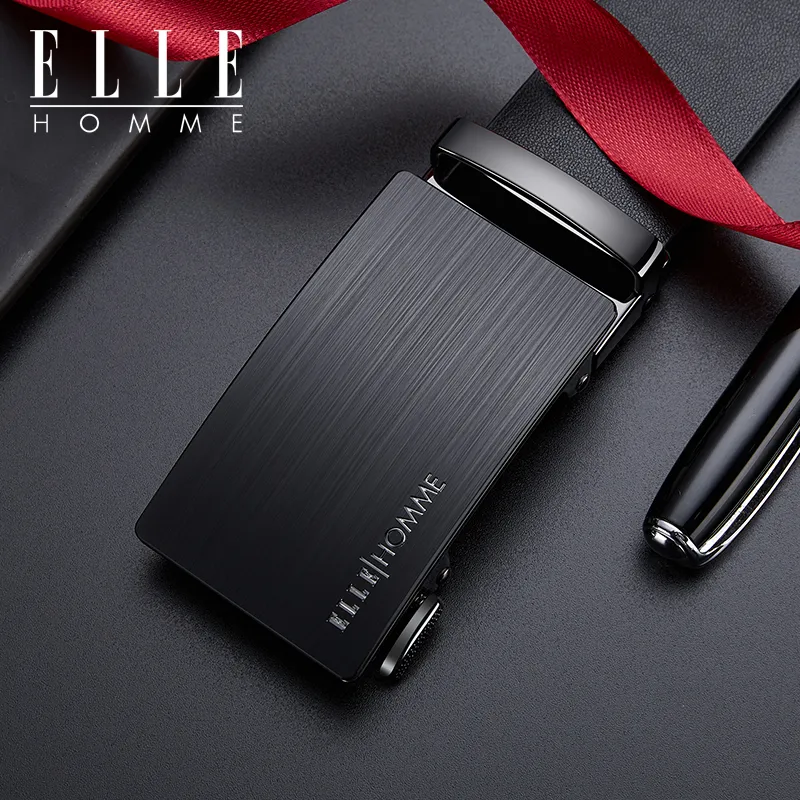 ELLE HOMME Cow Leather Belts Men's Width 3.5cm-5
