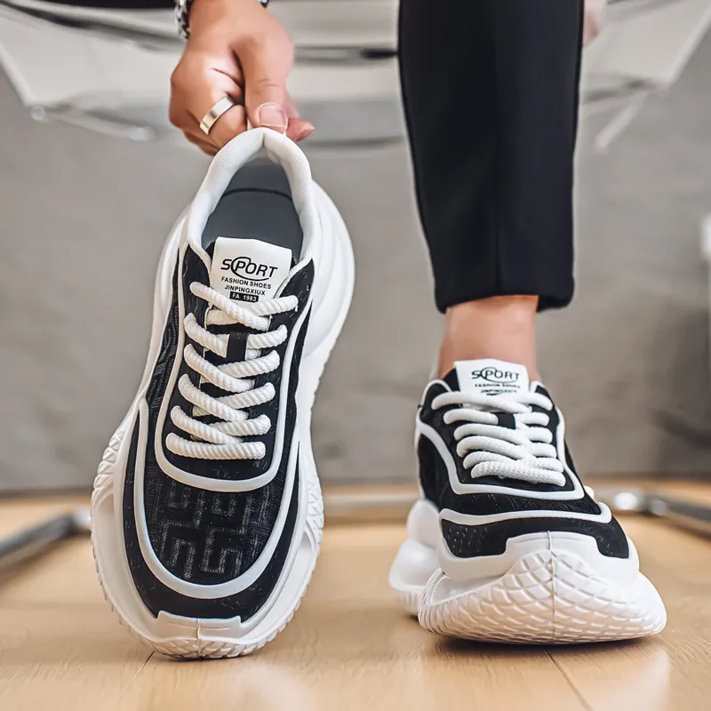 BAKE Anti Slip Wear Resistant Low Top Casual Shoes Men's-4