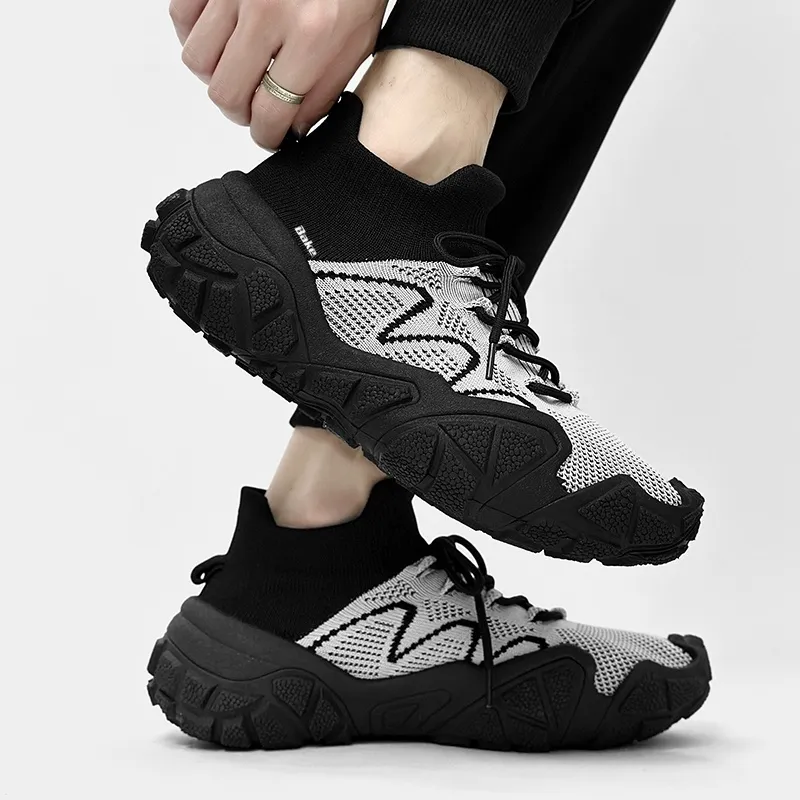 BAKE Slip Resistant, Abrasion Resistant, Breathable Low Top Casual Shoes Unisex Black-2