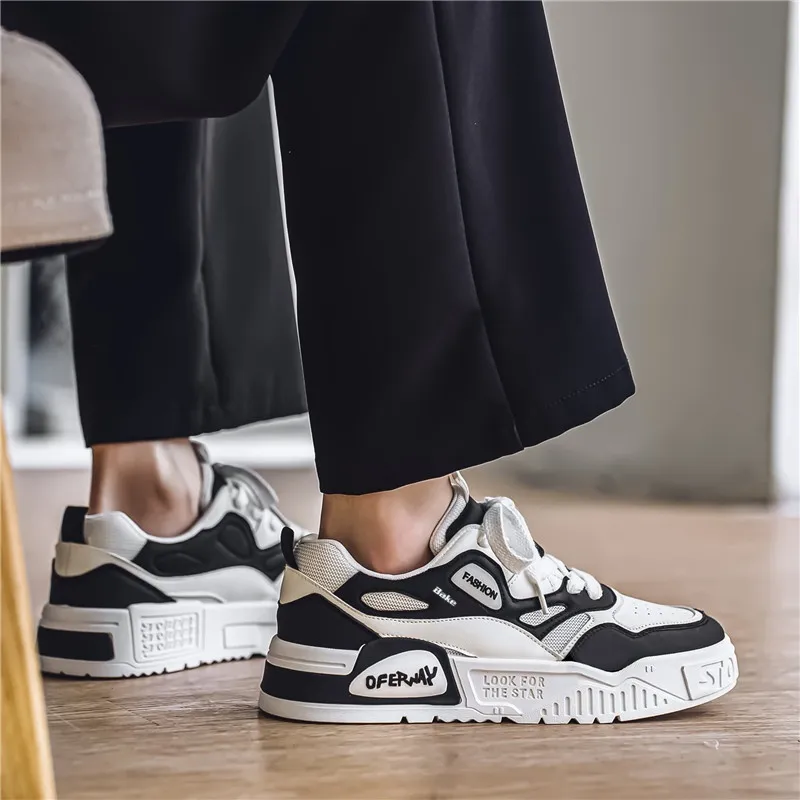BAKE Anti Slip Wear Resistant Low Top Skateboard Shoes Men's-7