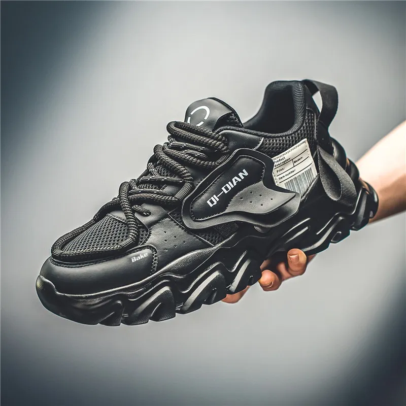 BAKE Slip Resistant, Abrasion Resistant, Breathable Low Top Chunky Sneakers Men's-3