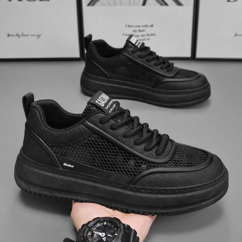 BAKE Slip Resistant And Breathable Low Top Skateboard Shoes Men's-7
