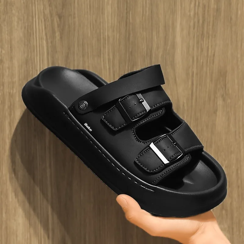 BAKE Slip Resistant Abrasion Resistant Cushioning Slide Slippers Men's-2