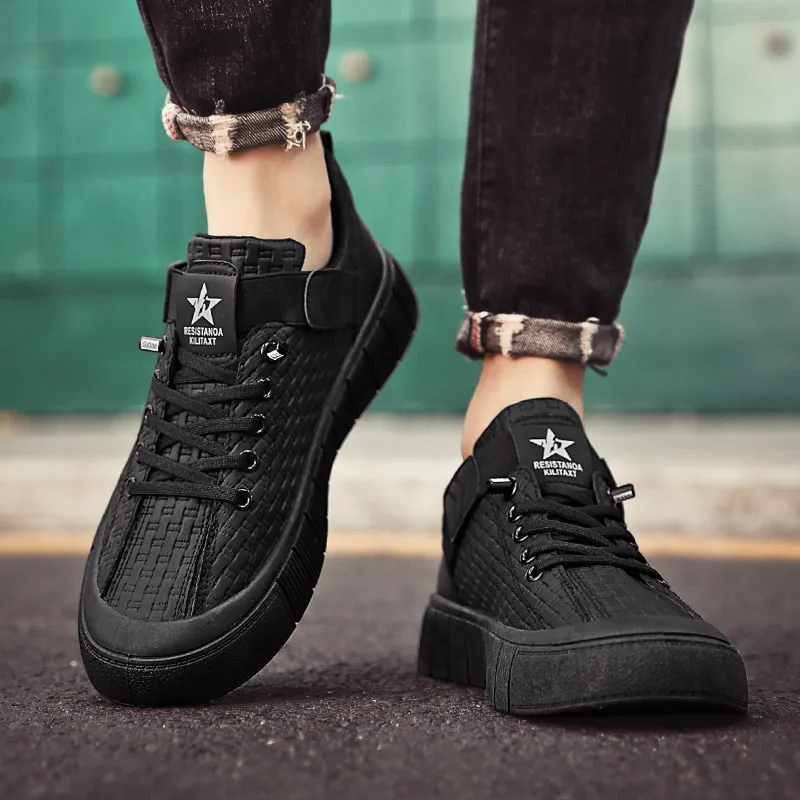 BAKE Anti Slip Wear Resistant Low Top Skateboard Shoes Men's-2